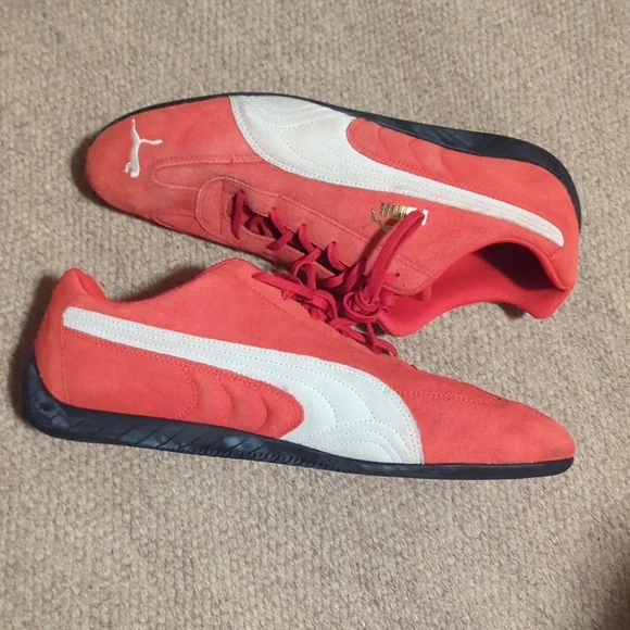 Puma SpeedCat LS Red White Men’s Motorsport Shoes Rare 380173-04 Size 13 - Picture 4 of 8